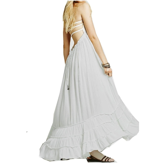 Women's summer dress sexy backless maxi long dres - Picture 12 of 14